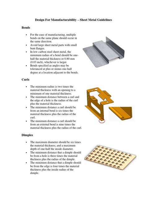 dfm sheet metal|sheet metal guidelines pdf.